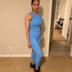 Athleta Women's Light Blue Leggings Set